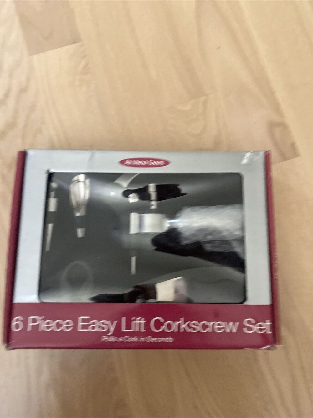 Bed Bath & Beyond Corkscrew Set 6 Piece Easy Lift New / Opened Box Wine Opener